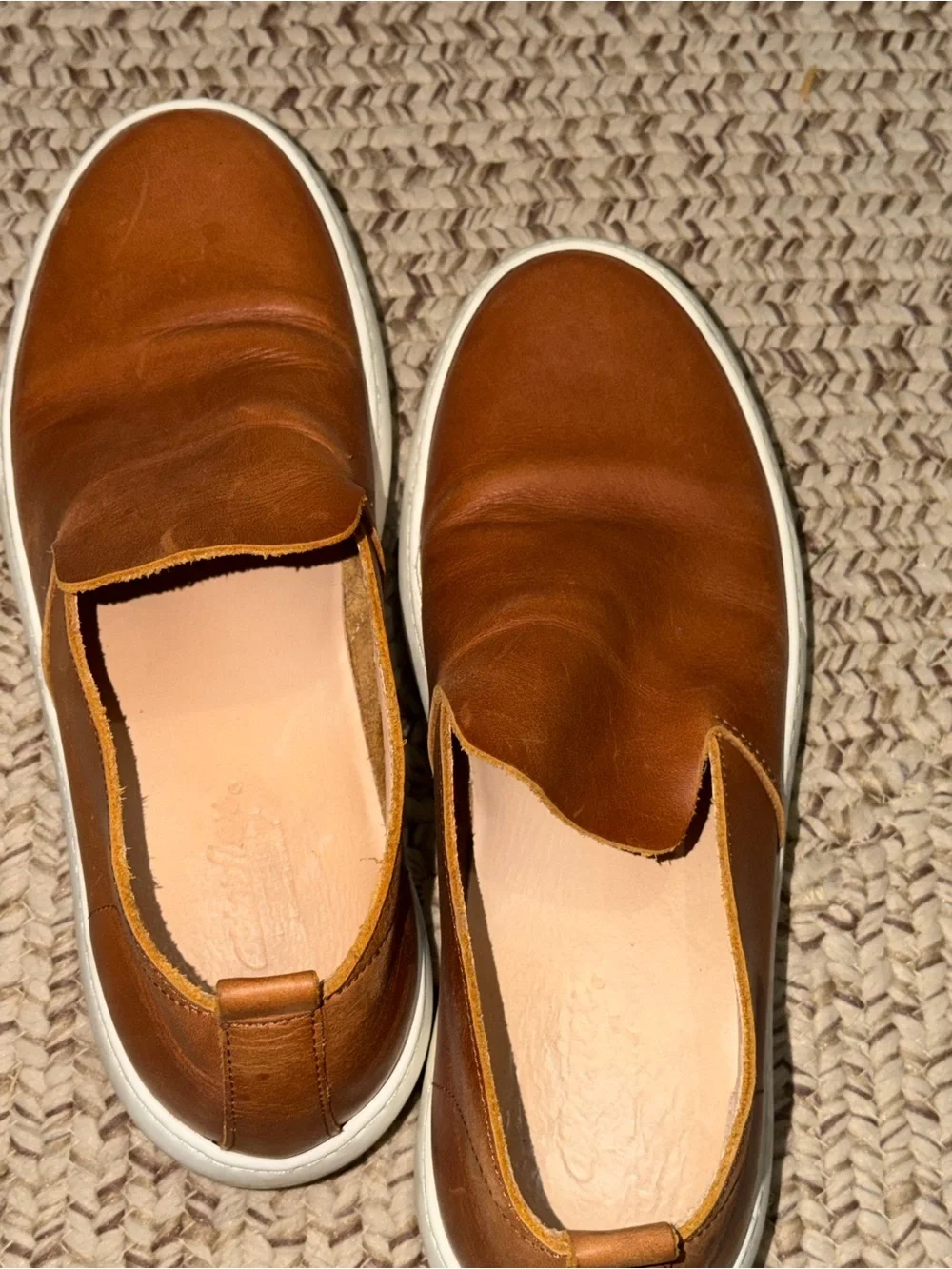 Huckberry Astorflex Wakeflex Patnoflex Casual Tan Leather Slip On Shoe Size 42 9